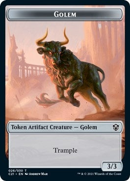 Golem (26) // Thopter Double-sided Token (0) [C21] - MTG Single