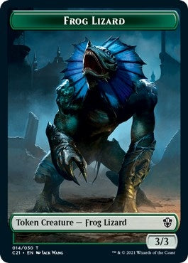 Frog Lizard // Elephant Double-sided Token (0) [C21] - MTG Single