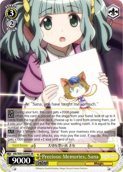 Precious Memories Sana (SR) (80009) [MR/W80] - Weiss Schwarz Single