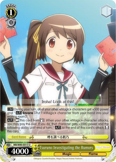 Tsuruno Investigating the Rumors (80013) [MR/W80] - Weiss Schwarz Single