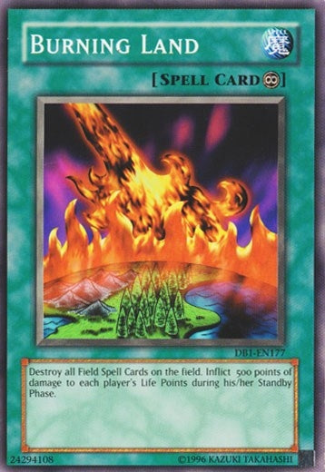 Burning Land (1177) (DB1) - YuGiOh Single