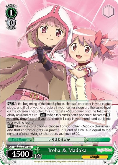 Iroha & Madoka (80032) [MR/W80] - Weiss Schwarz Single