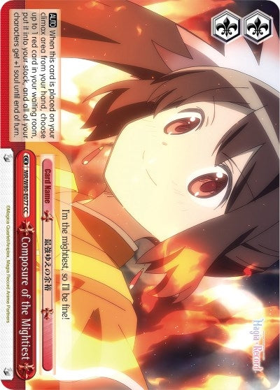 Composure of the Mightiest (80077) [MR/W80] - Weiss Schwarz Single