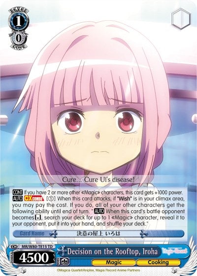 Decision on the Rooftop Iroha (8015) [MR/W80] - Weiss Schwarz Single