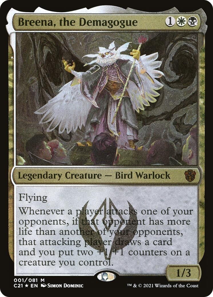 Breena the Demagogue (Display Commander) - Thick Stock (1) [C21] - MTG Single