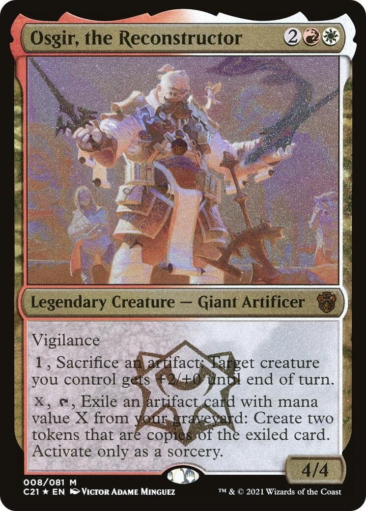 Osgir the Reconstructor (Display Commander) - Thick Stock (8) [C21] - MTG Single