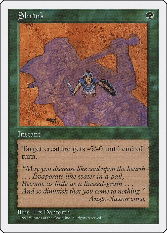 Shrink [5ED] - MTG Single
