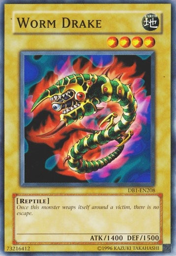 Worm Drake (1208) (DB1) - YuGiOh Single