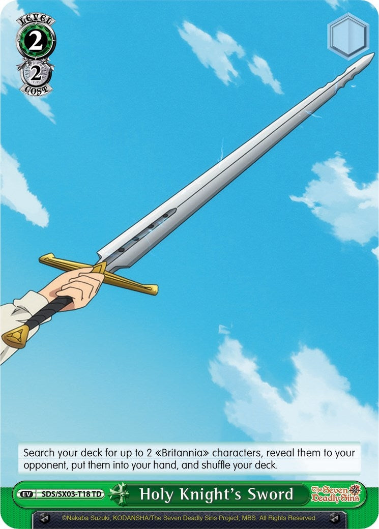 Holy Knight’s Sword (318) [SDS/SX03] - Weiss Schwarz Single