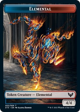 Elemental (2) // Avatar Double-sided Token (0) [STX] - MTG Single