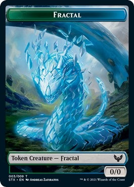 Fractal (3) // Emblem - Lukka Wayward Bonder (8) Double-sided Token (0) [STX] - MTG Single