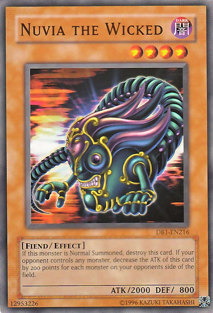 Nuvia the Wicked (1216) (DB1) - YuGiOh Single