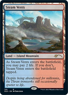 Steam Vents (129) [SLD] - MTG Single