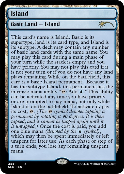 Island (255) (Full-Text Lands) (255) [SLD] - MTG Single