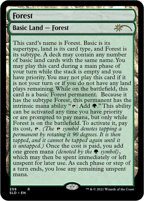 Forest (258) (Full-Text Lands) (258) [SLD] - MTG Single