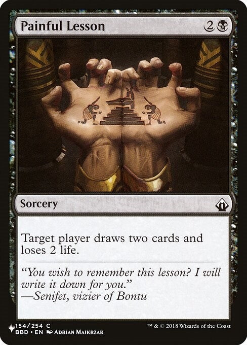 Painful Lesson (BBD) (154) [LIST] - MTG Single