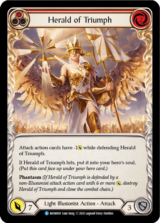 Herald of Triumph (Red) (8) [MON] - Flesh and Blood TCG Single
