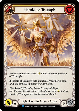 Herald of Triumph (Yellow) (9) [MON] - Flesh and Blood TCG Single