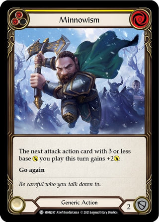 Minnowism (Yellow) (297) [MON] - Flesh and Blood TCG Single