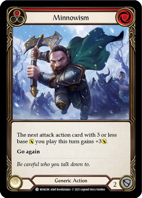 Minnowism (Red) (296) [MON] - Flesh and Blood TCG Single
