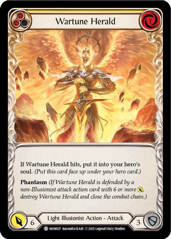 Wartune Herald (Yellow) (27) [MON] - Flesh and Blood TCG Single
