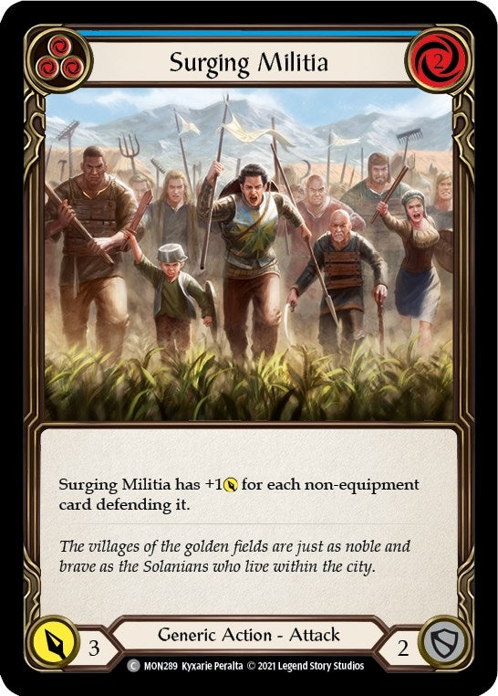 Surging Militia (Blue) (289) [MON] - Flesh and Blood TCG Single