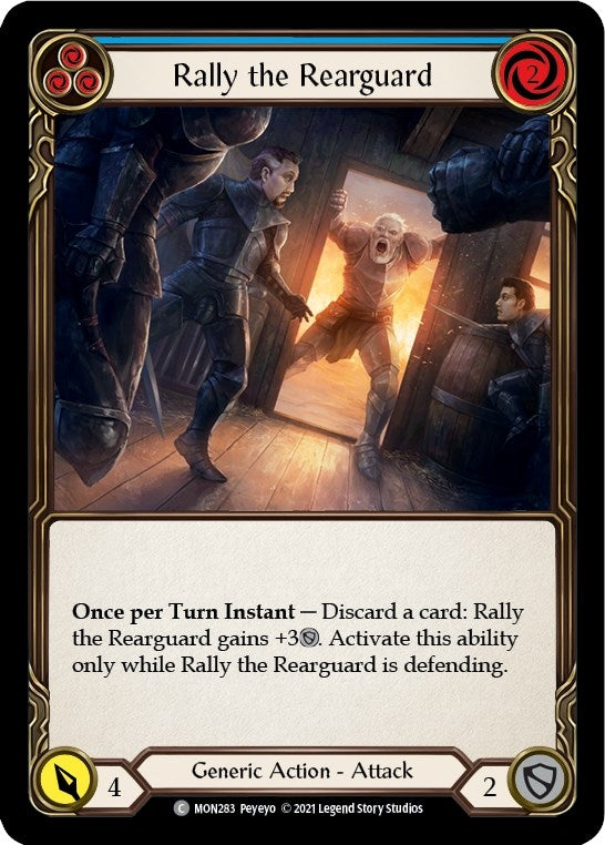 Rally the Rearguard (Blue) (283) [MON] - Flesh and Blood TCG Single