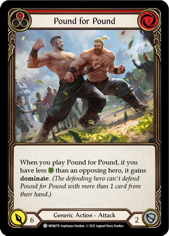 Pound for Pound (Red) (278) [MON] - Flesh and Blood TCG Single