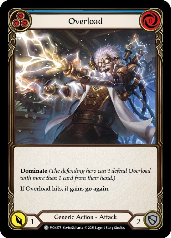Overload (Blue) (277) [MON] - Flesh and Blood TCG Single