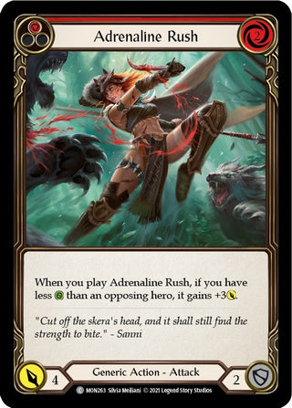 Adrenaline Rush (Red) (263) [MON] - Flesh and Blood TCG Single