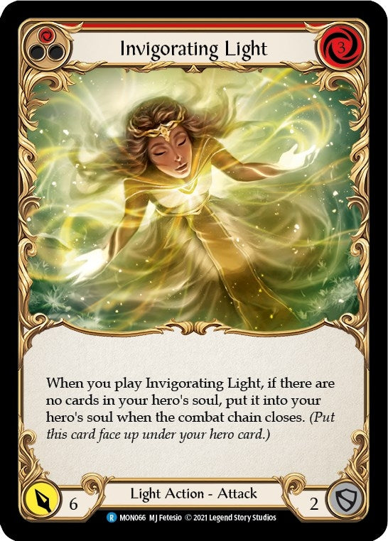 Invigorating Light (Red) (66) [MON] - Flesh and Blood TCG Single