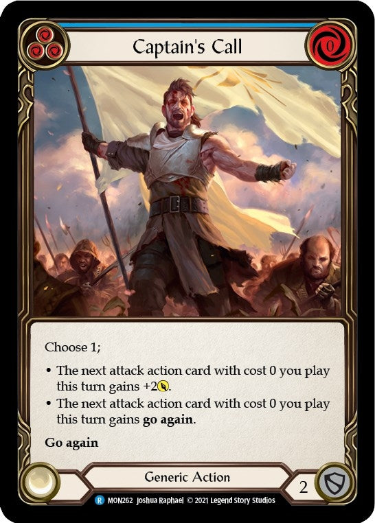 Captain’s Call (Blue) (262) [MON] - Flesh and Blood TCG Single