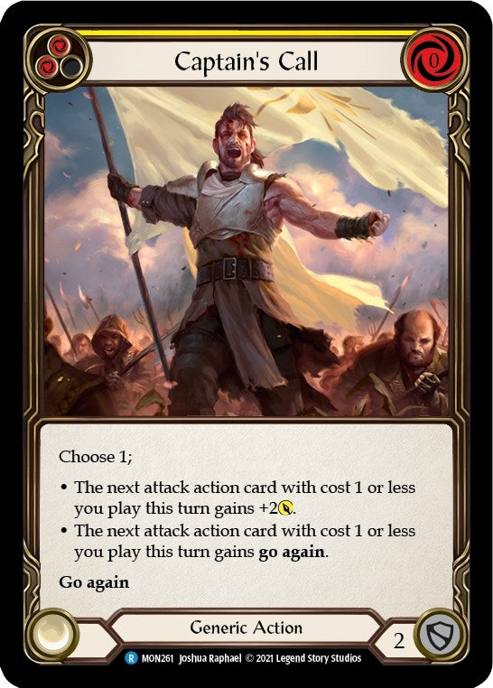 Captain’s Call (Yellow) (261) [MON] - Flesh and Blood TCG Single