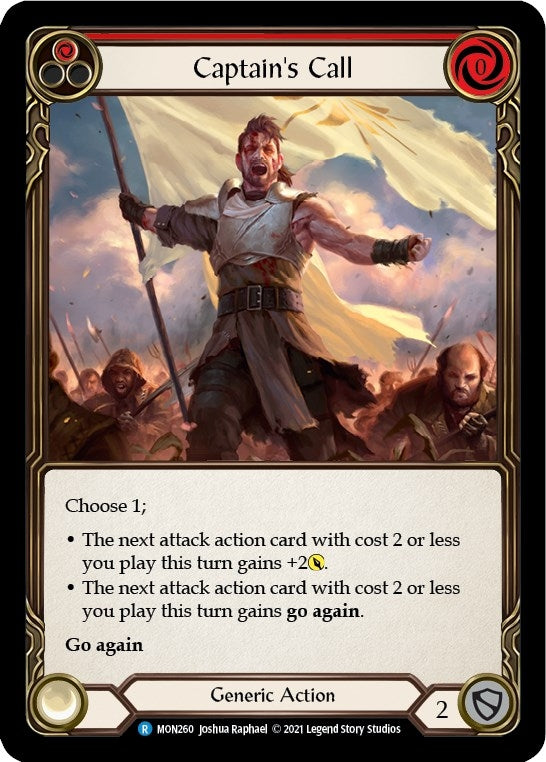 Captain’s Call (Red) (260) [MON] - Flesh and Blood TCG Single