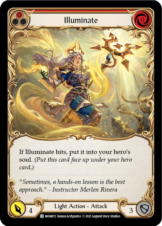 Illuminate (Red) (72) [MON] - Flesh and Blood TCG Single