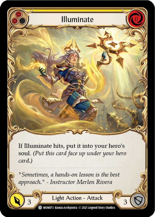 Illuminate (Yellow) (73) [MON] - Flesh and Blood TCG Single