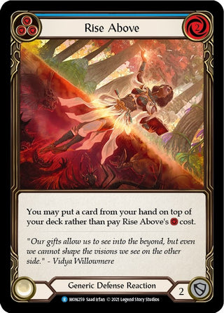 Rise Above (Blue) (259) [MON] - Flesh and Blood TCG Single