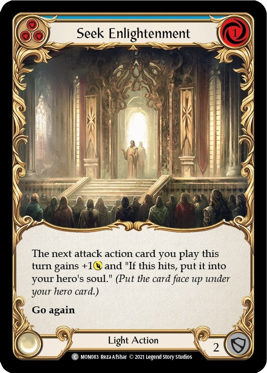 Seek Enlightenment (Blue) (83) [MON] - Flesh and Blood TCG Single