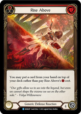 Rise Above (Red) (257) [MON] - Flesh and Blood TCG Single