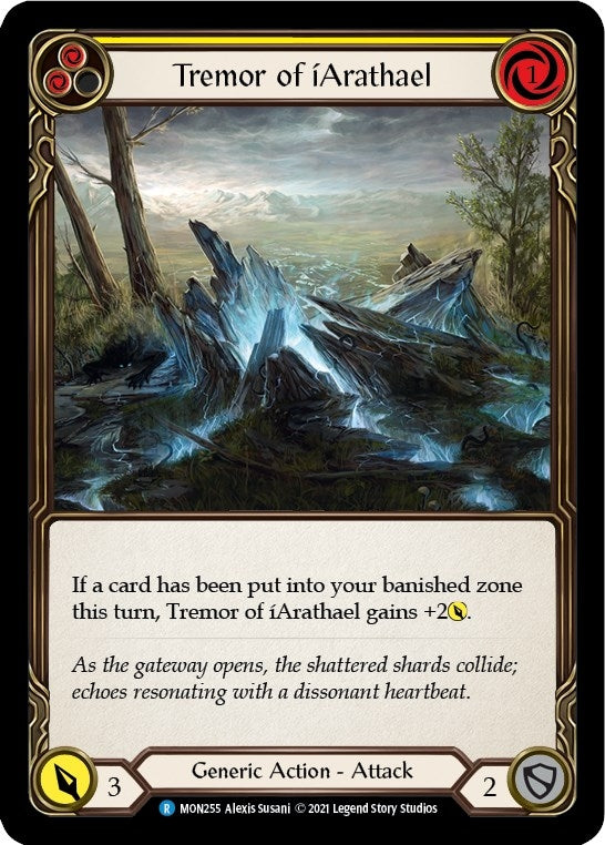 Tremor of iArathael (Yellow) (255) [MON] - Flesh and Blood TCG Single