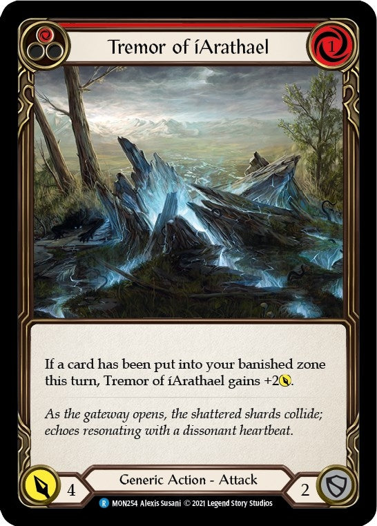 Tremor of iArathael (Red) (254) [MON] - Flesh and Blood TCG Single