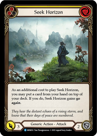Seek Horizon (Yellow) (252) [MON] - Flesh and Blood TCG Single