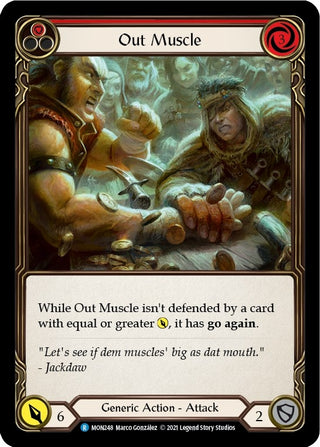 Out Muscle (Red) (248) [MON] - Flesh and Blood TCG Single