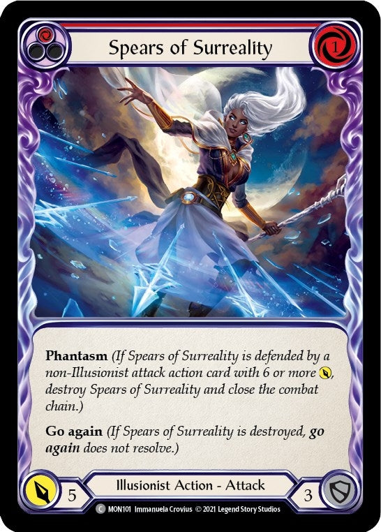 Spears of Surreality (Red) (101) [MON] - Flesh and Blood TCG Single