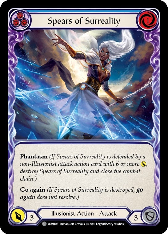 Spears of Surreality (Blue) (103) [MON] - Flesh and Blood TCG Single