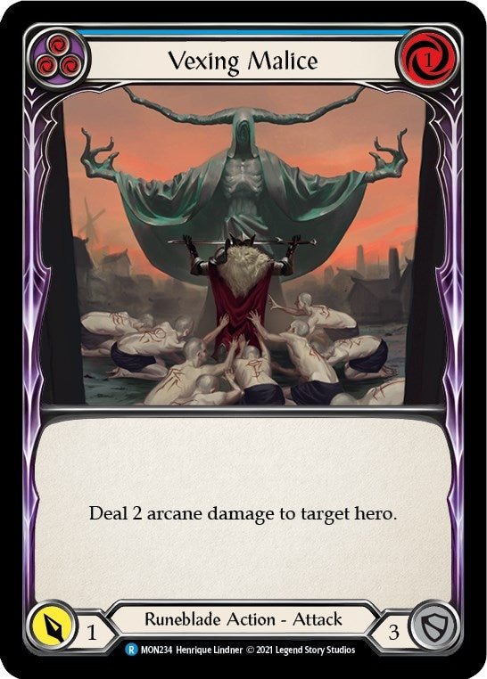 Vexing Malice (Blue) (234) [MON] - Flesh and Blood TCG Single