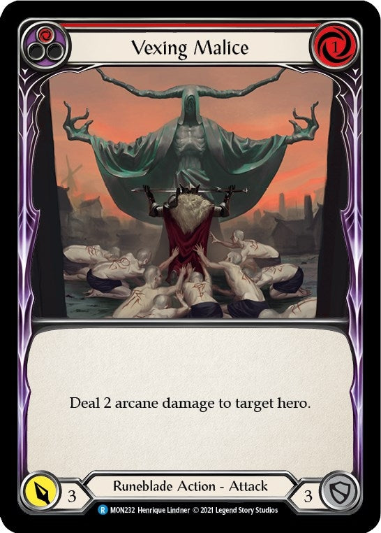 Vexing Malice (Red) (232) [MON] - Flesh and Blood TCG Single