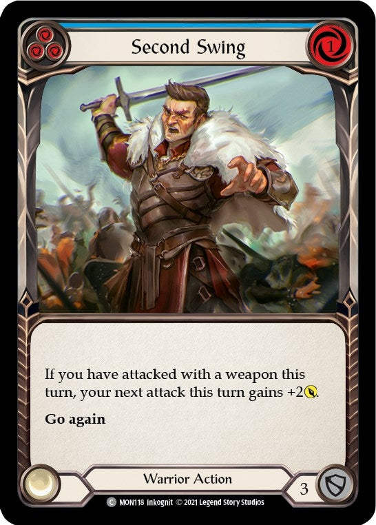 Second Swing (Blue) (118) [MON] - Flesh and Blood TCG Single