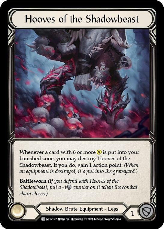 Hooves of the Shadowbeast (122) [MON] - Flesh and Blood TCG Single