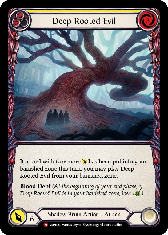 Deep Rooted Evil (123) [MON] - Flesh and Blood TCG Single